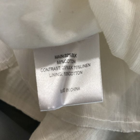 Aje Elvire Silk White Mini Dress Size 8 One Shoulder Ruffle Short Formal Party - Picture 10 of 10